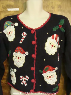 80s Confused Santas Horrible Christmas Sweater