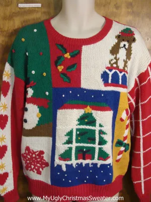 80s Retro Christmas Eve Bad Christmas Sweater