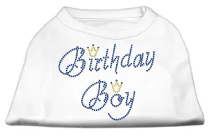 Birthday Boy Rhinestone Shirts White XL (16)