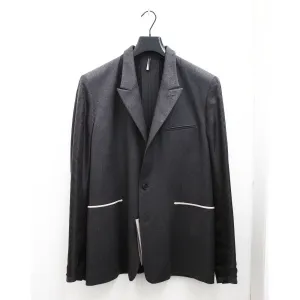 Blazer Jacket With Inverted Details