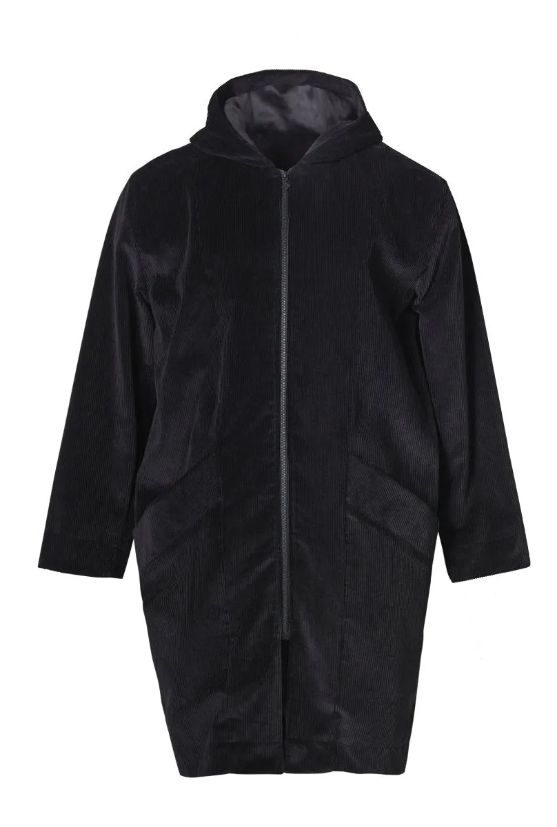 Corduroy Parka : Black