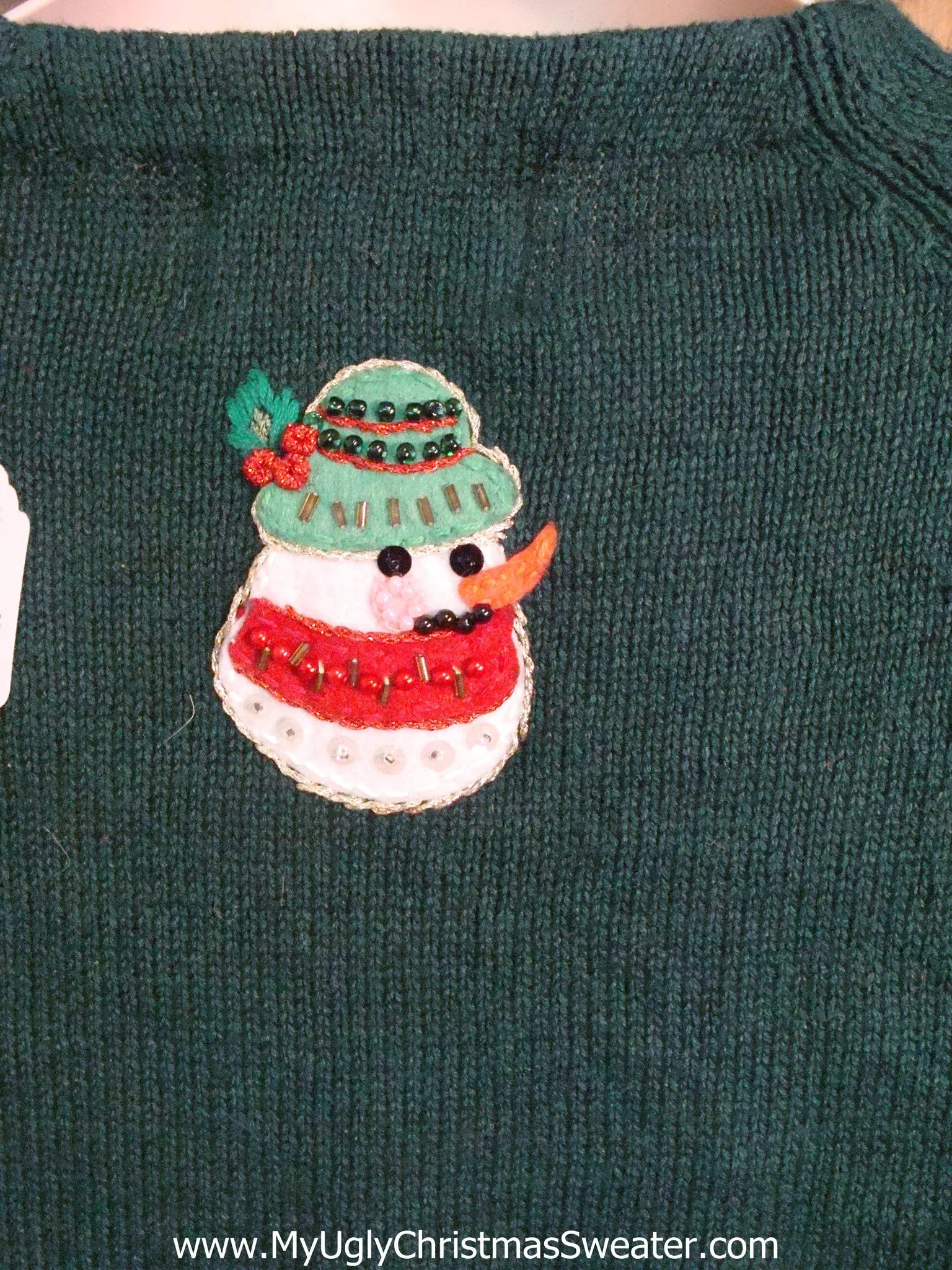 Cute Snowman and Snowflakes Ugliest Christmas Sweater