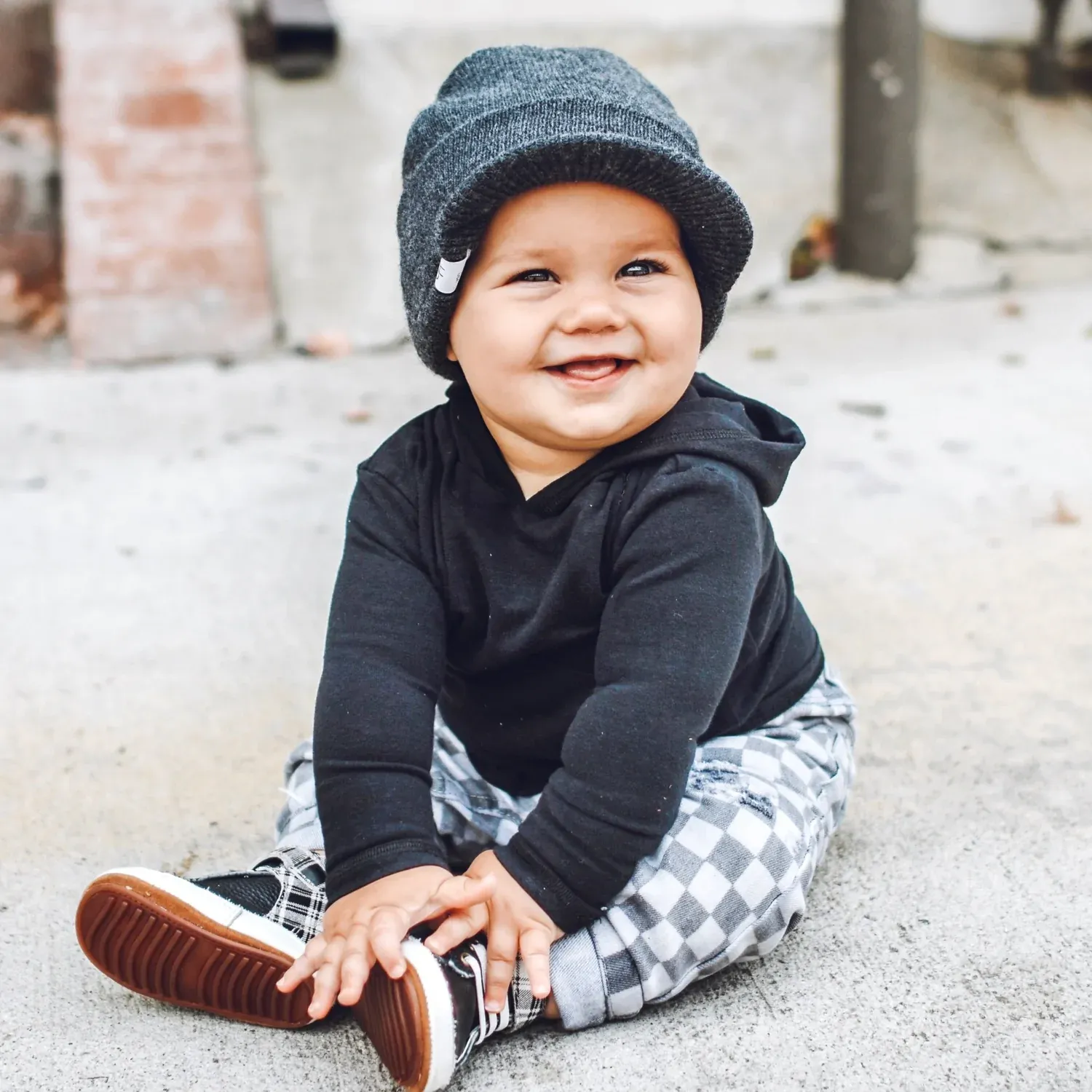 Dark Grey Visor Beanie