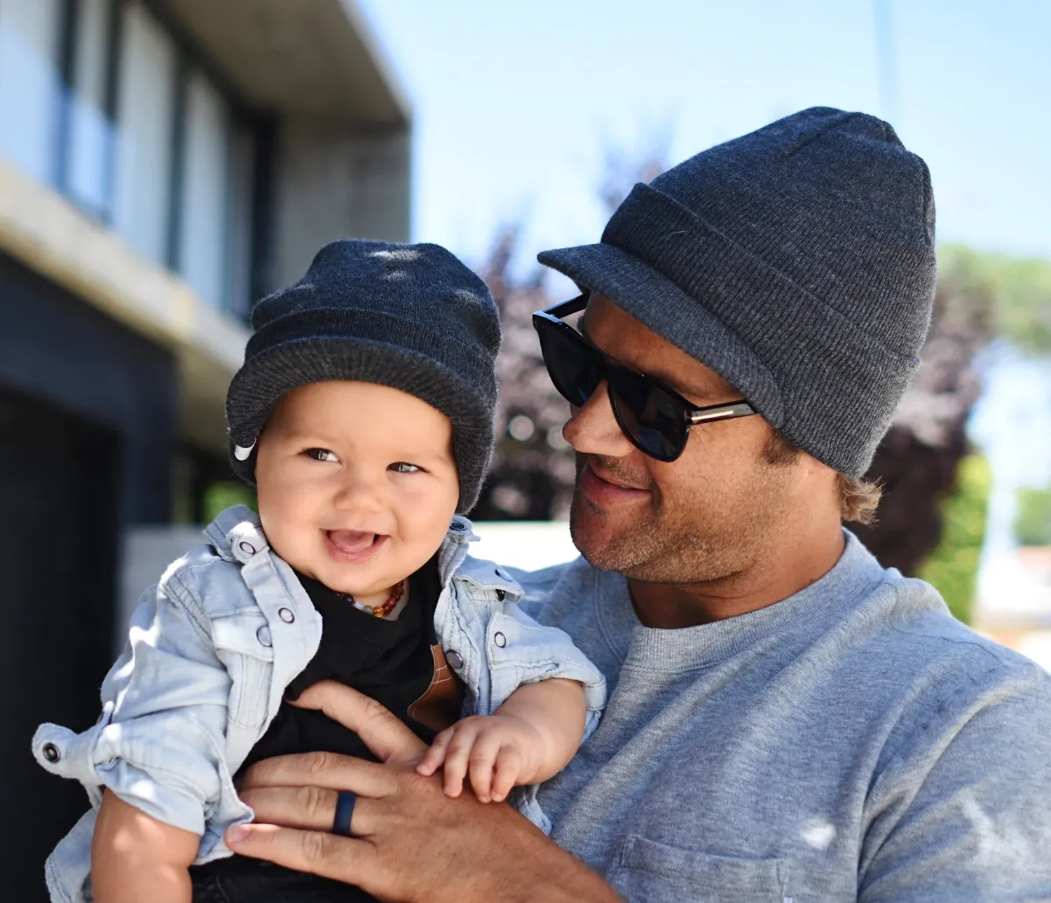 Dark Grey Visor Beanie