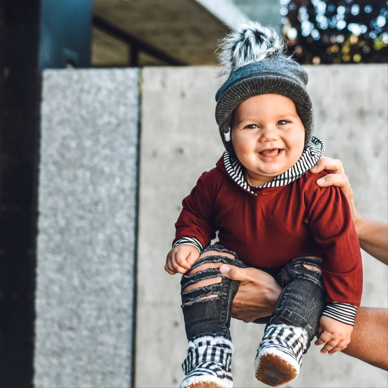 Dark Grey Visor Beanie