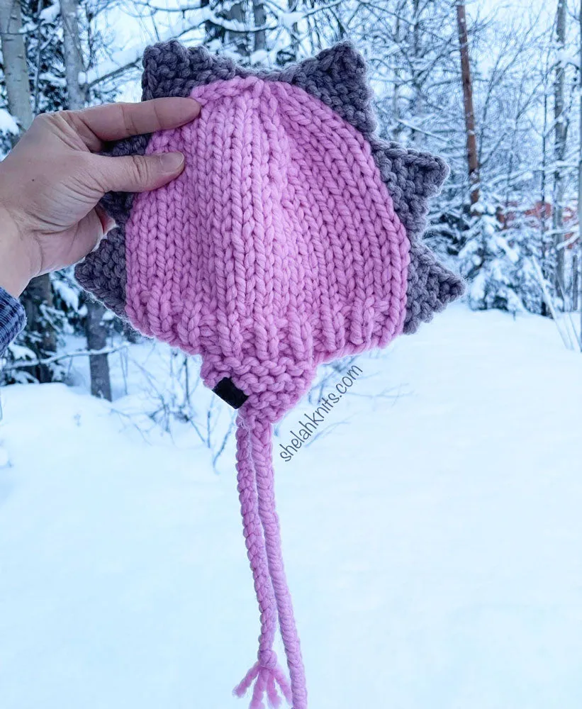 Dinosaur Earflap Knit Hats