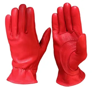 Durango Deerskin Leather Gloves with Palm Patch