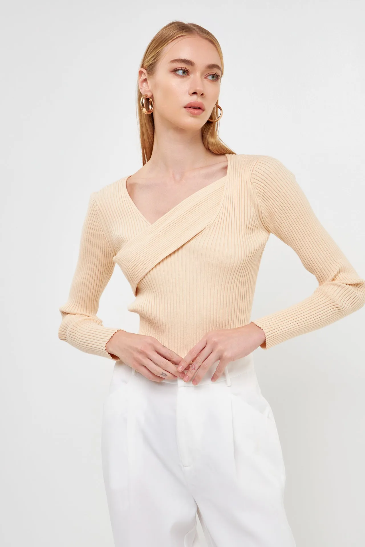 Endless Rose - Knit Wrap Sweater