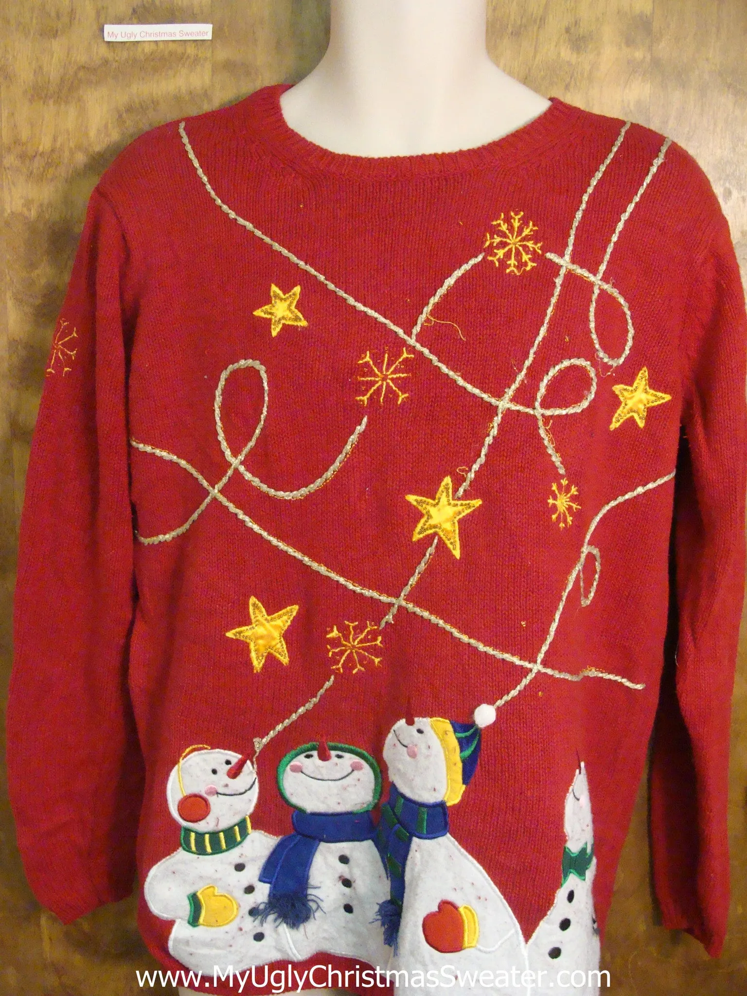 Falling Stars Tacky Xmas Party Sweater