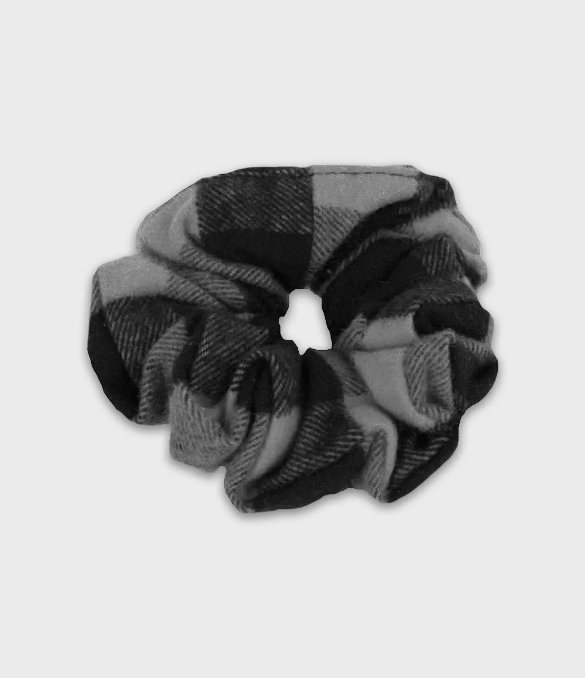 Flannel Scrunchie - Gray Buffalo