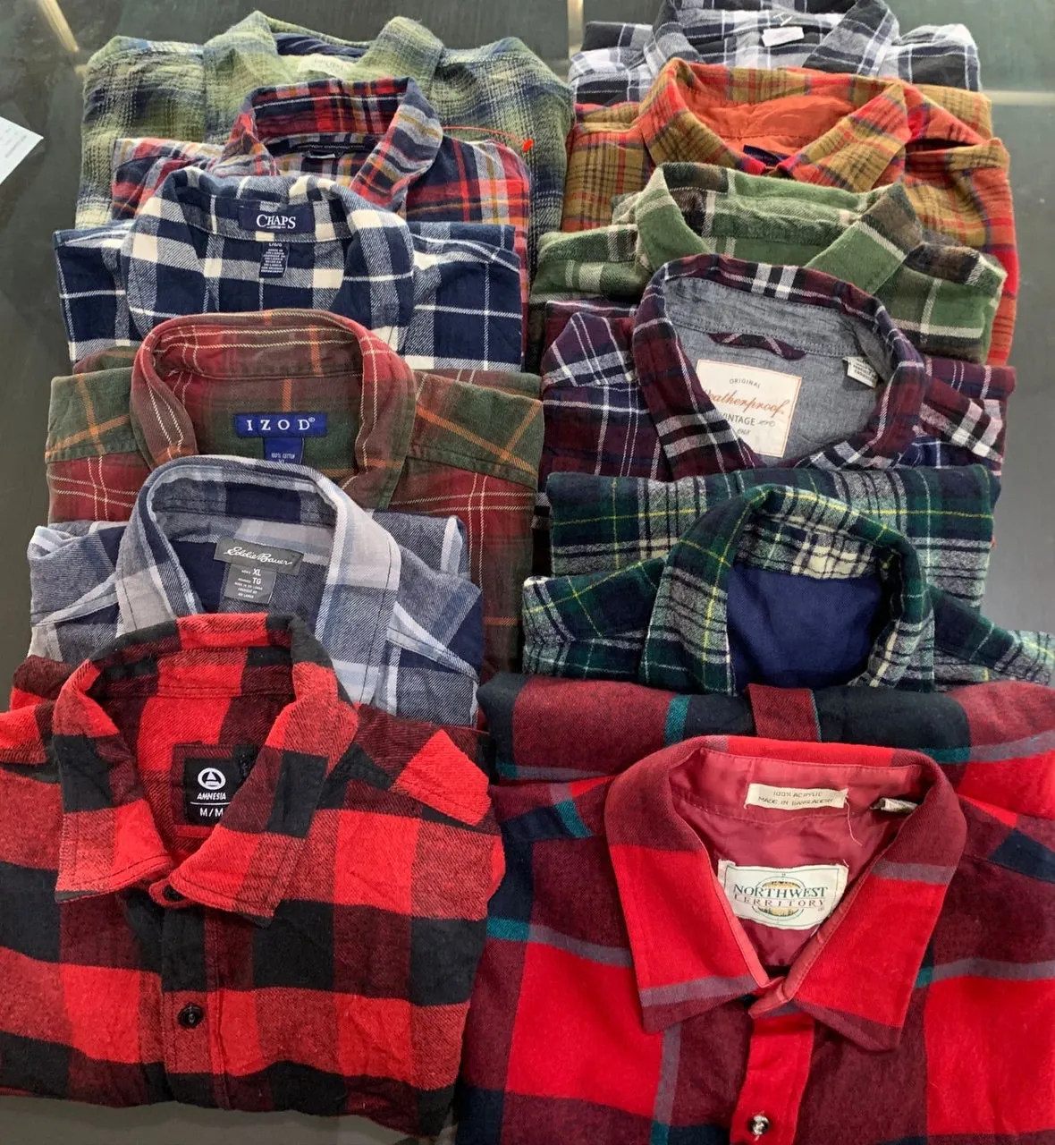 Flannel Shirts - 30 piece Bundle