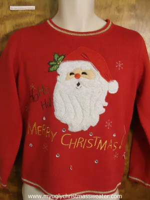 Ho Ho Ho Cheap Ugly Christmas Sweater