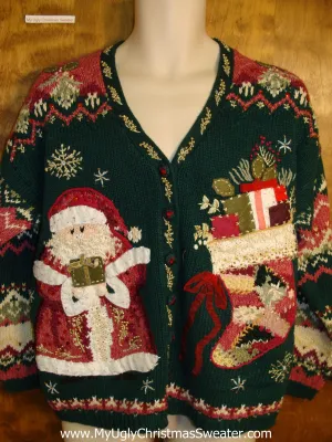 Horrible Ornate 2sided Mess Ugly Christmas Jumper