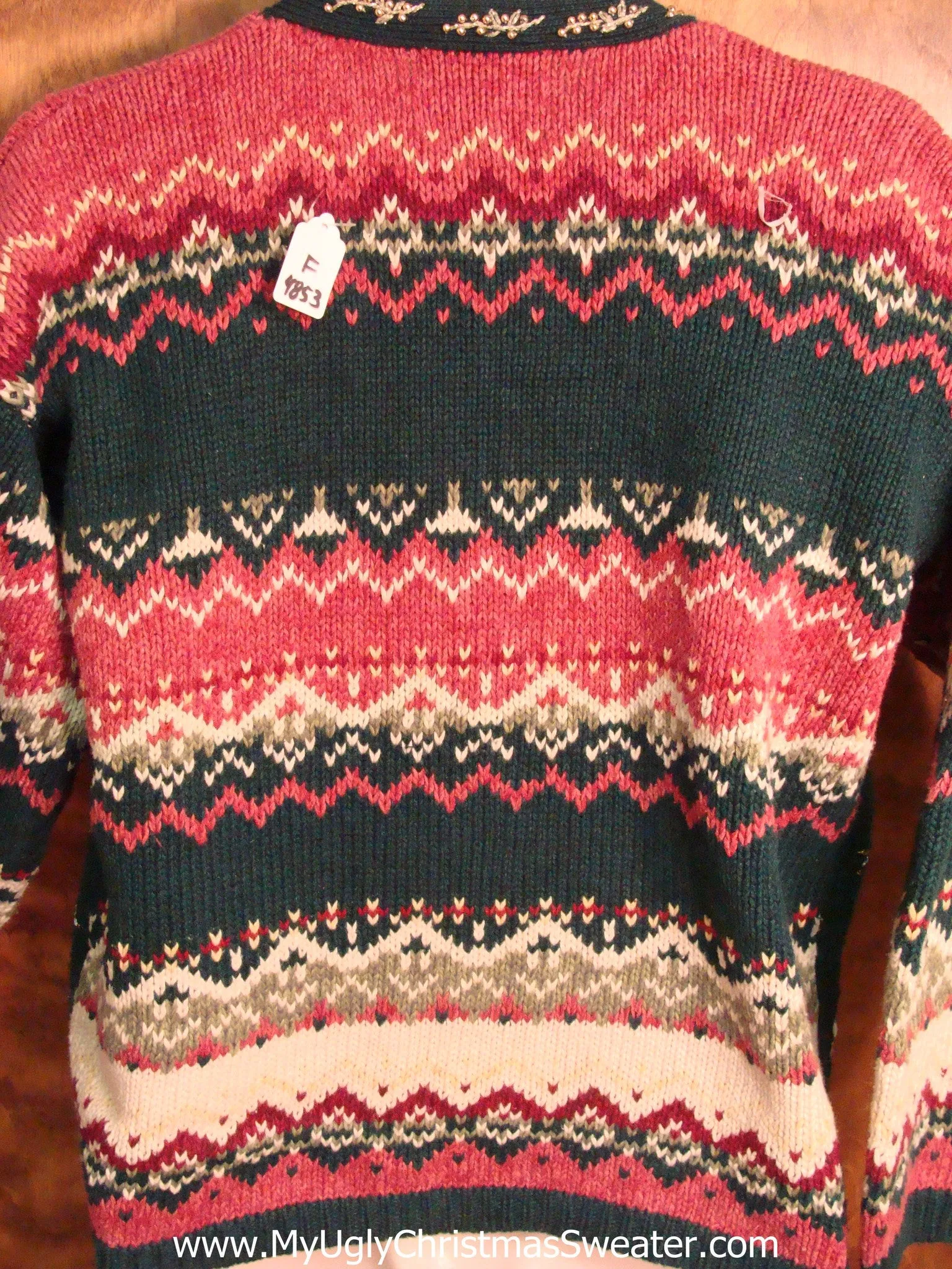 Horrible Ornate 2sided Mess Ugly Christmas Jumper