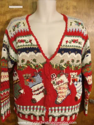 Hung Stockings Cute Christmas Sweater