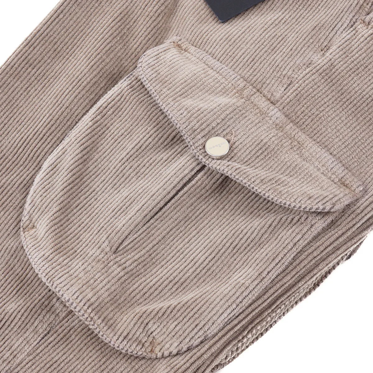 Kiton Corduroy Pants with Cargo Pockets