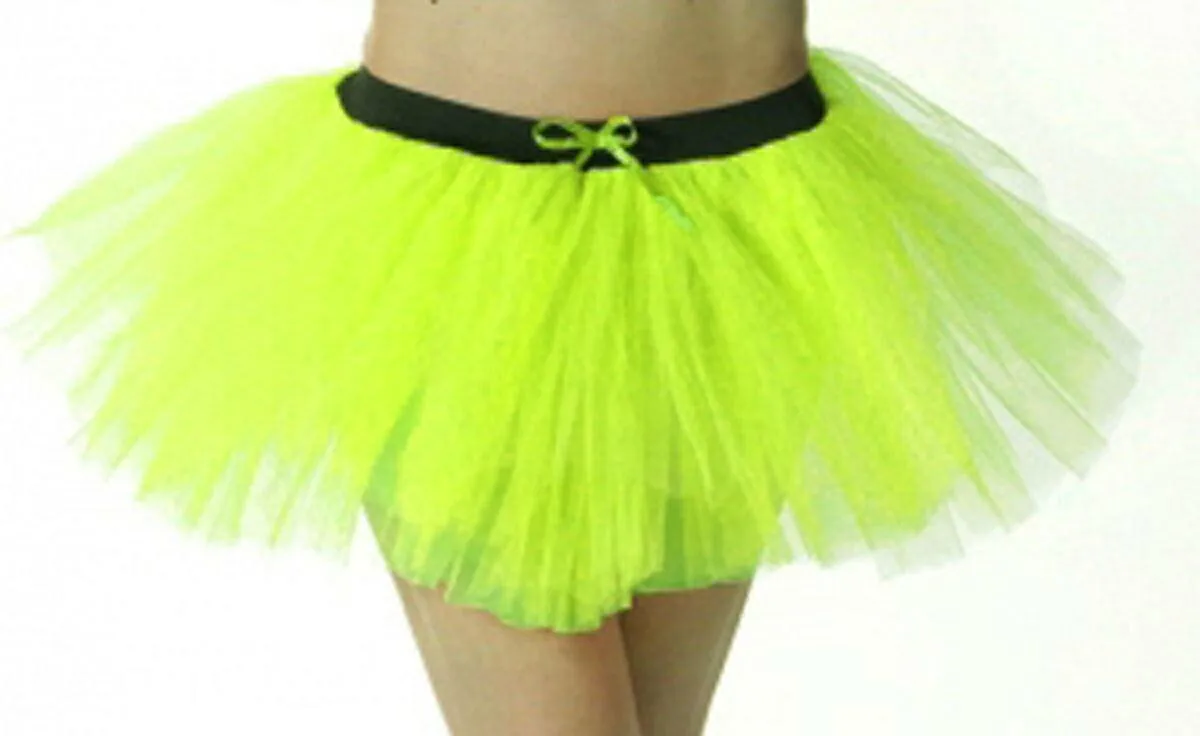 Ladies Girls Neon tutu skirts 1980’s party dancewear hen night fancy dress Plus