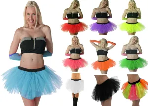 Ladies Girls Neon tutu skirts 1980’s party dancewear hen night fancy dress Plus