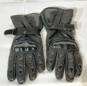 Leather race-style glove