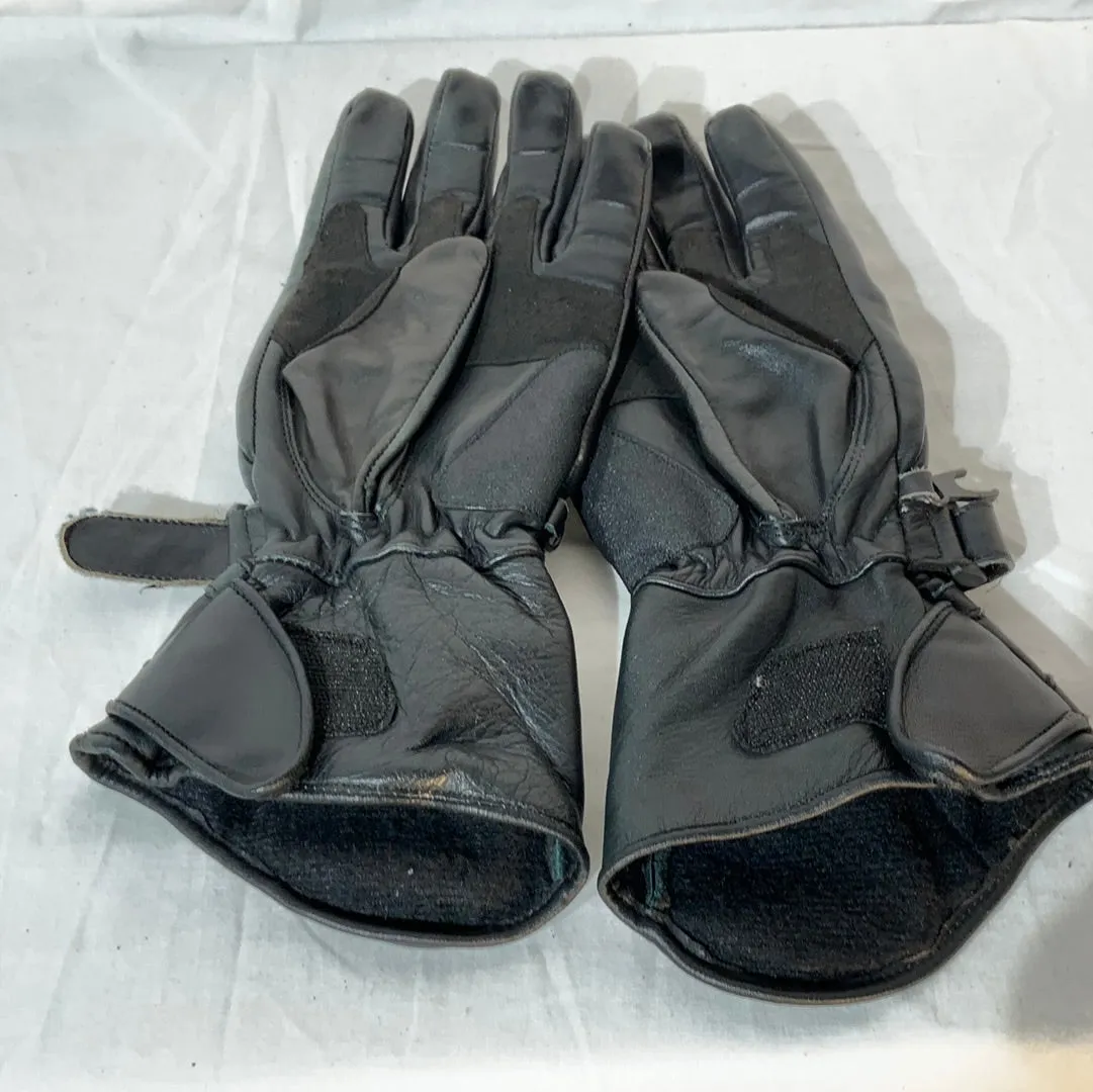 Leather race-style glove