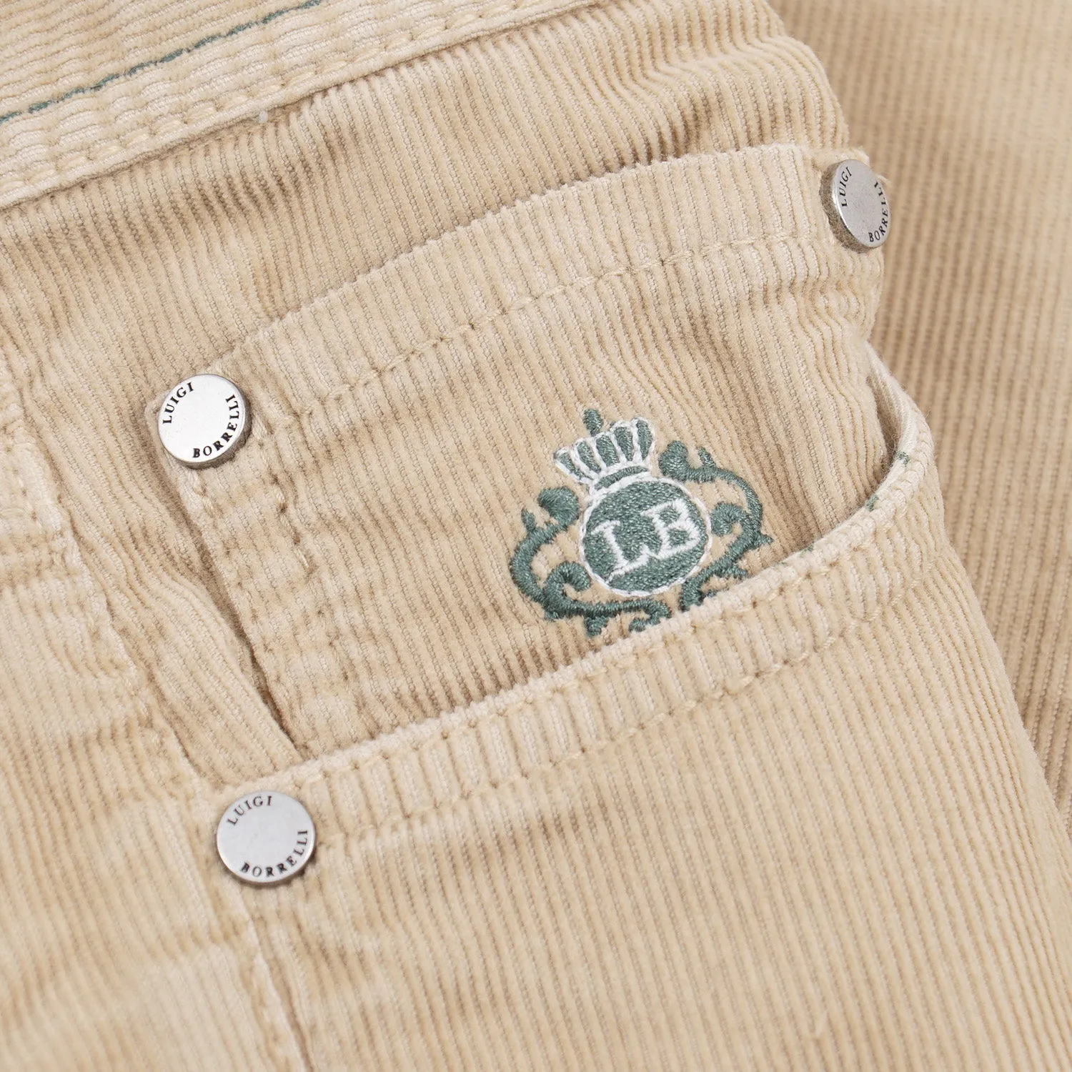 Luigi Borrelli Corduroy 5-Pocket Pants