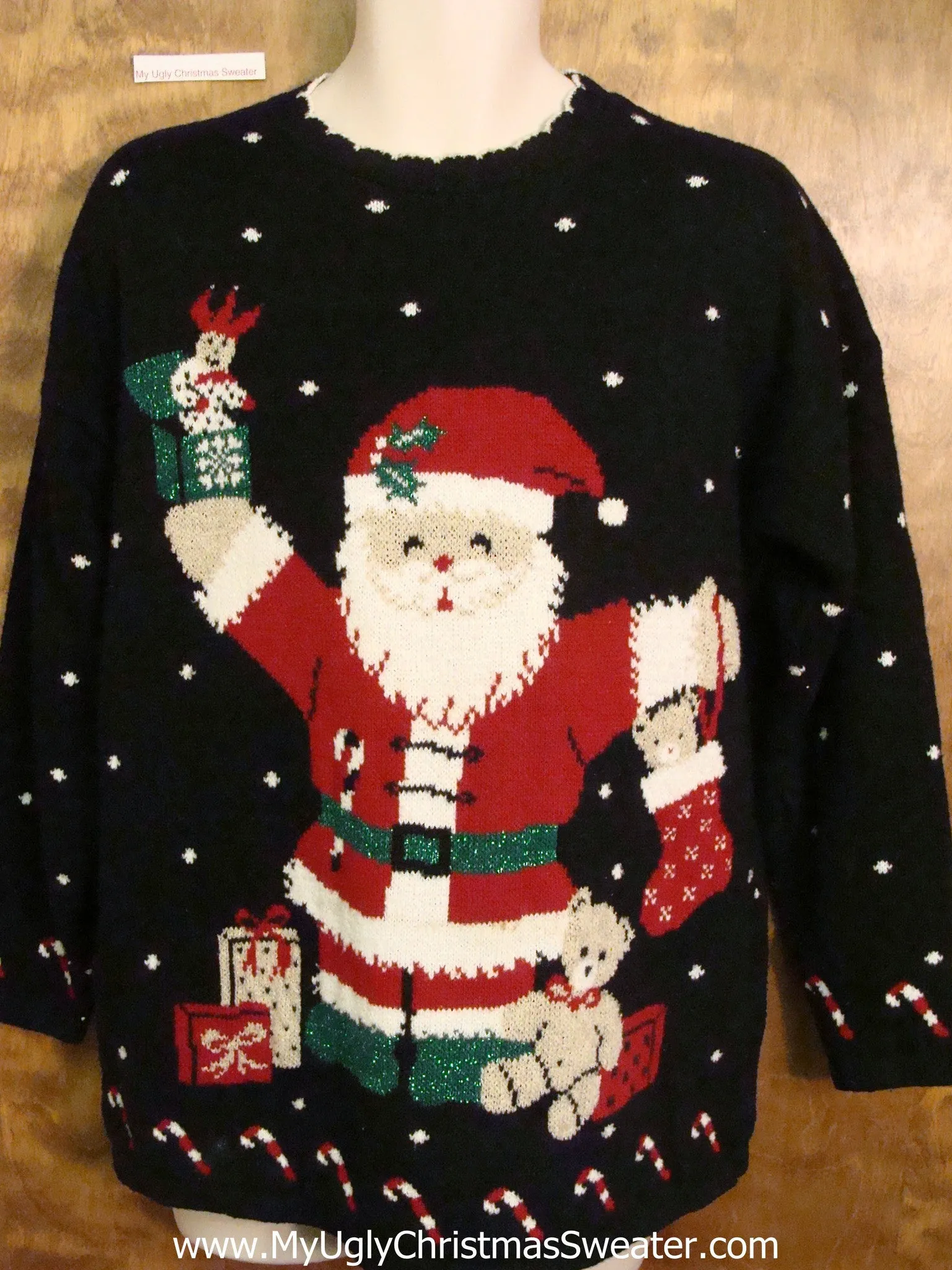 Massive Snowman 80s Horrible Ugly Christmas Sweater Pullover