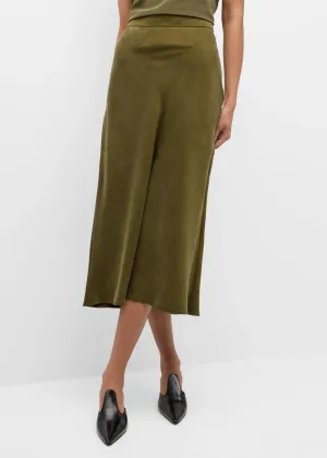 MAX MARA STUDIO Entrata Midi Skirt - Kaki