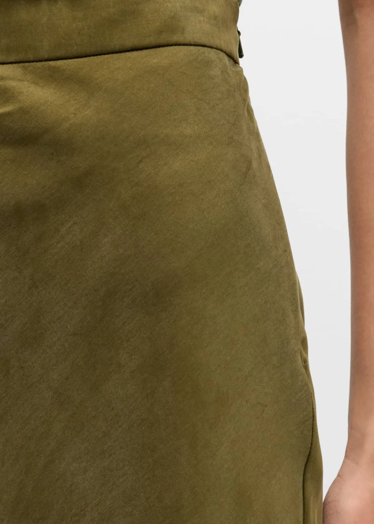 MAX MARA STUDIO Entrata Midi Skirt - Kaki