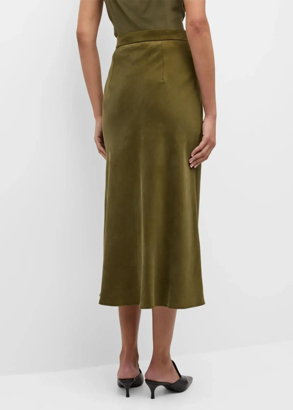 MAX MARA STUDIO Entrata Midi Skirt - Kaki