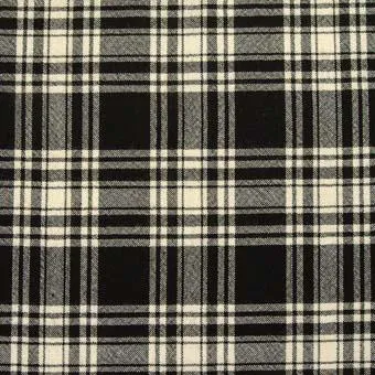 Menzies Black&White Ancient Light Weight Tartan Scarf