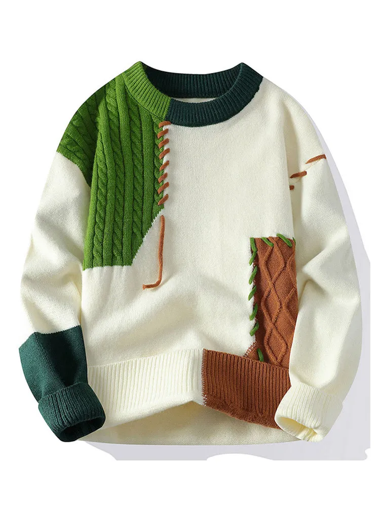 Patchwork Colour Clash Sweater