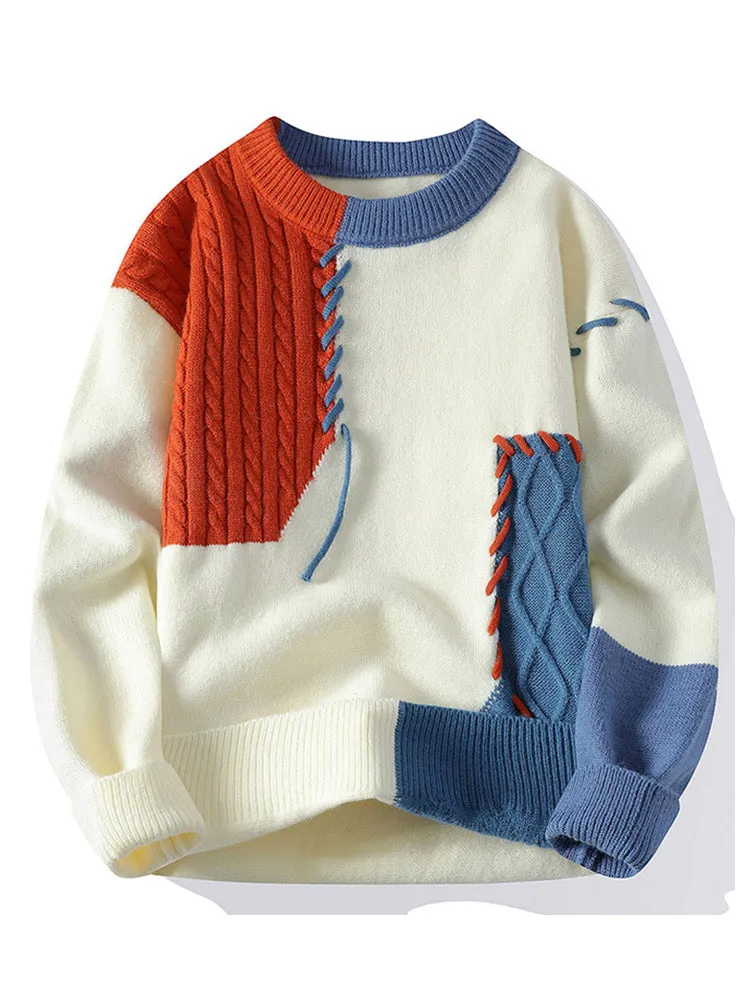 Patchwork Colour Clash Sweater