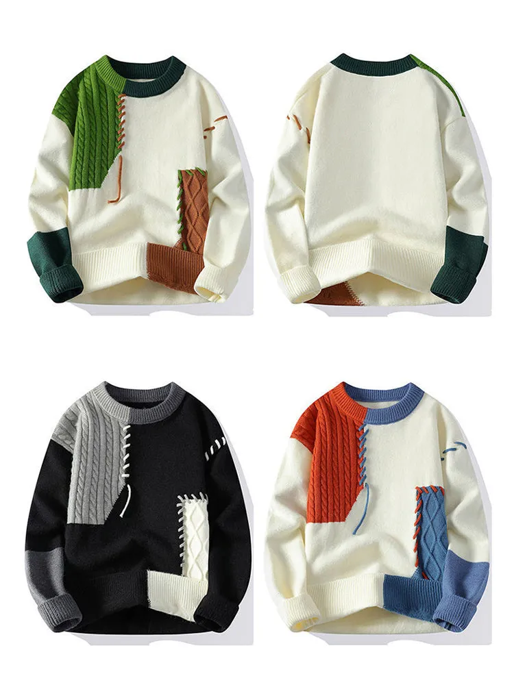 Patchwork Colour Clash Sweater