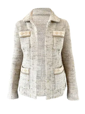 Pistachio Tweed Knit Jacket