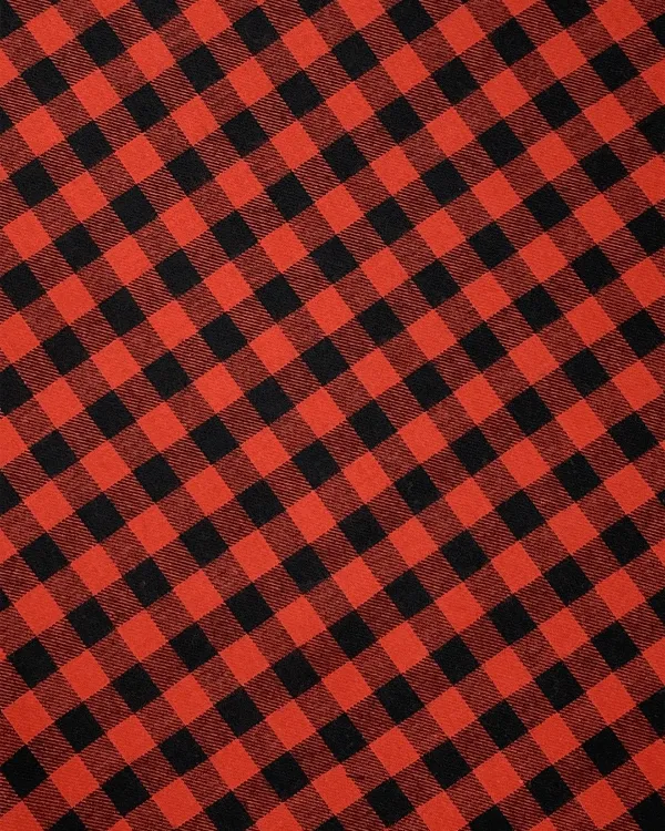 Red Buffalo Check | 100% Cotton Flannel Twill Plaid 44W