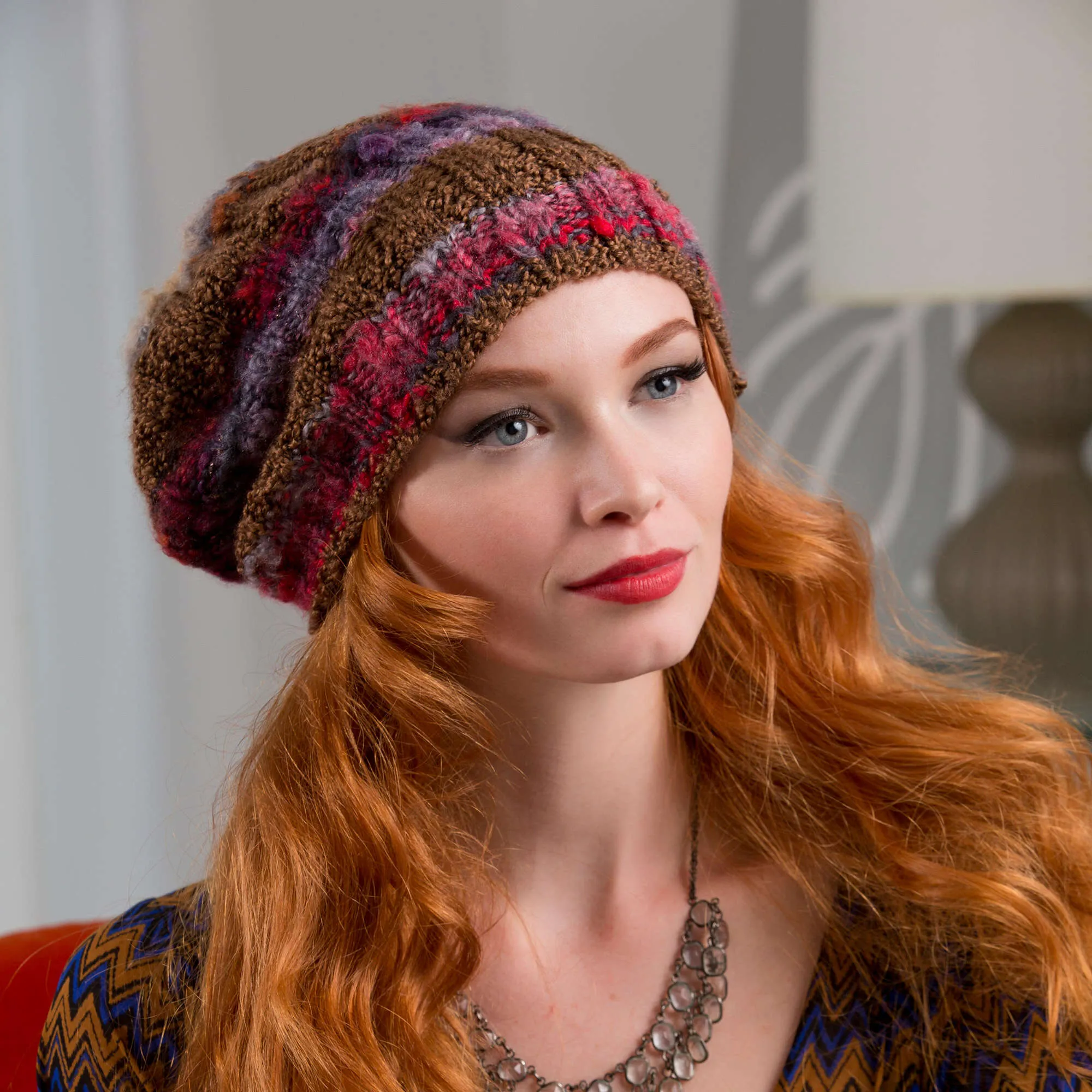 Red Heart Knit Wear It Well Beanie