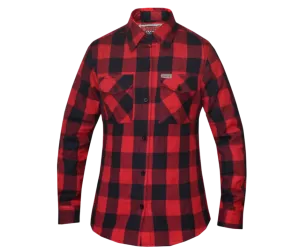 Revolution Gear Plaid Black and Red Ladies Flannel Shirt