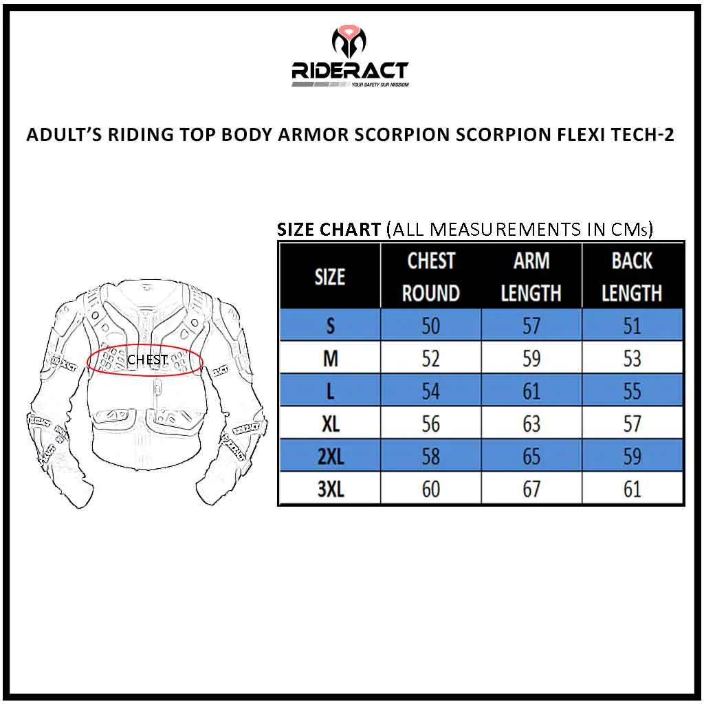 RIDERACT® Adult’s Body Armours Scorpion Flexi Tech-2