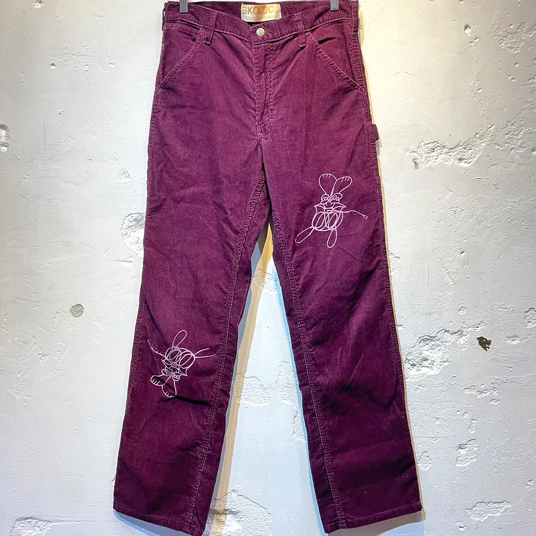 SKOLOCT PAINTED CORDUROY PANTS