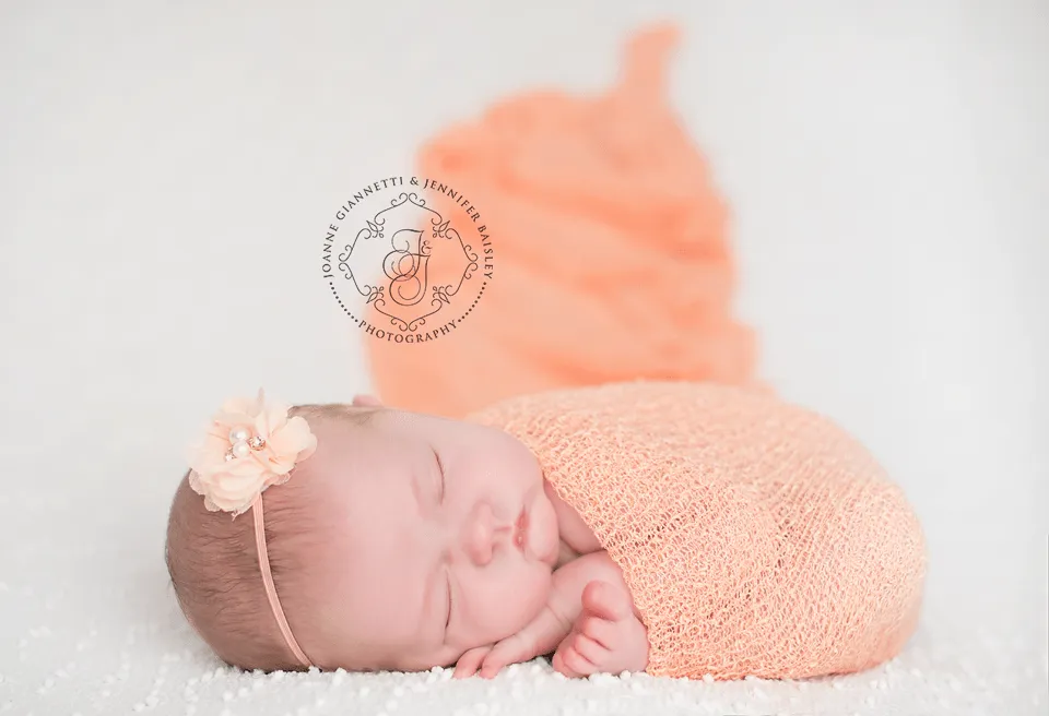 Soft Peach Stretch Knit Baby Wrap