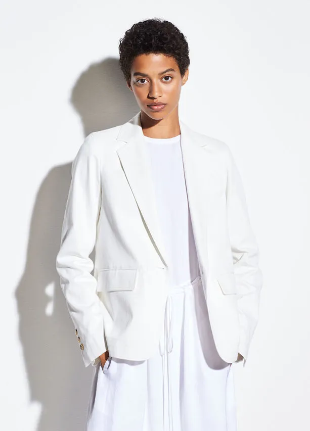 VINCE - Linen Blazer in Off White