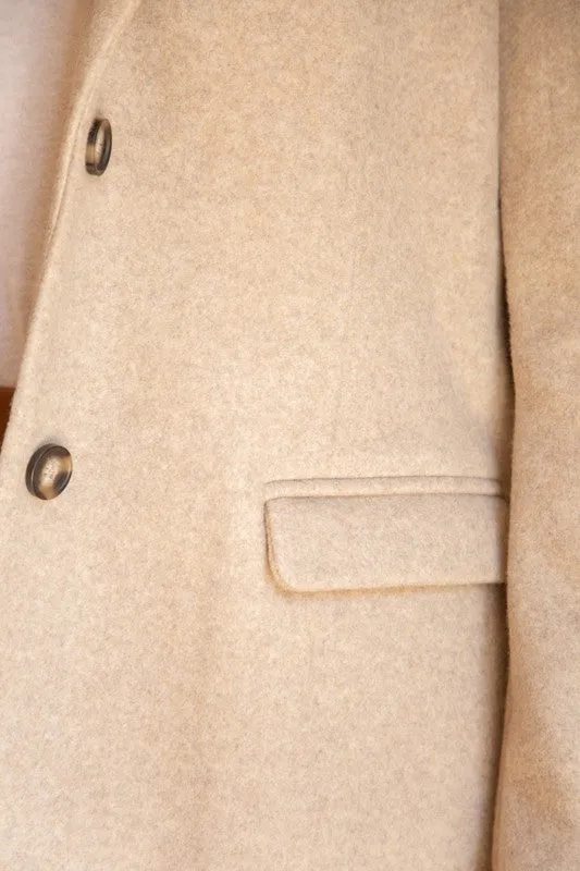 Voy Oxford Blazer Jacket - Oatmeal